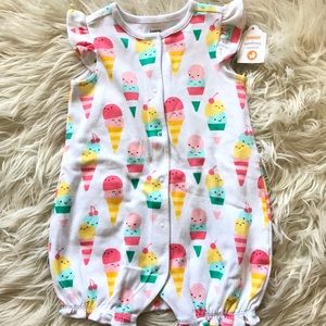 🔥3/$15🔥 NWT Gymboree Romper Onesie 12-18m